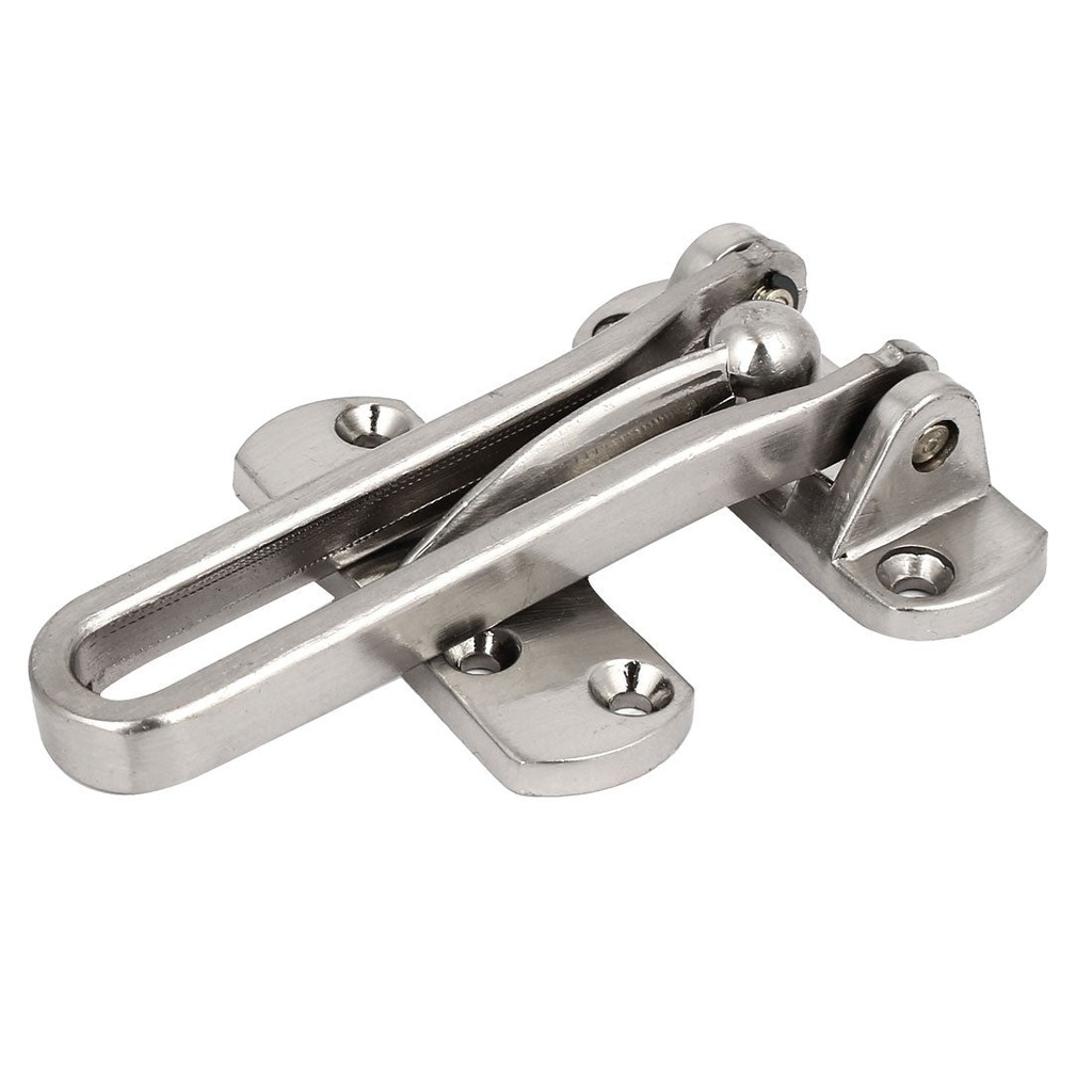Door Guard latch for Home Hotel Security - Color: Sliver