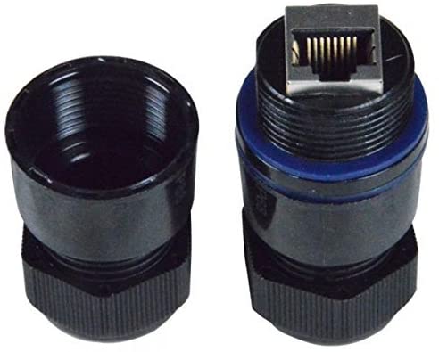 Outdoor (IP68) LAN cable connector, CAT 6 UTP unshielded