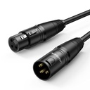 UGREEN Cannon Male to Female Microphone Extension Audio Cable 10m (Black)