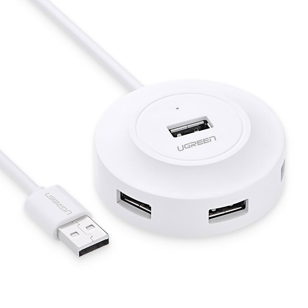 UGREEN USB 2.0 Hub 4 Ports 1m (White)