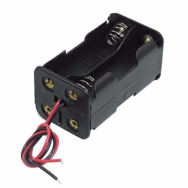 4AA Batteries Storage Box Holder Without DC head