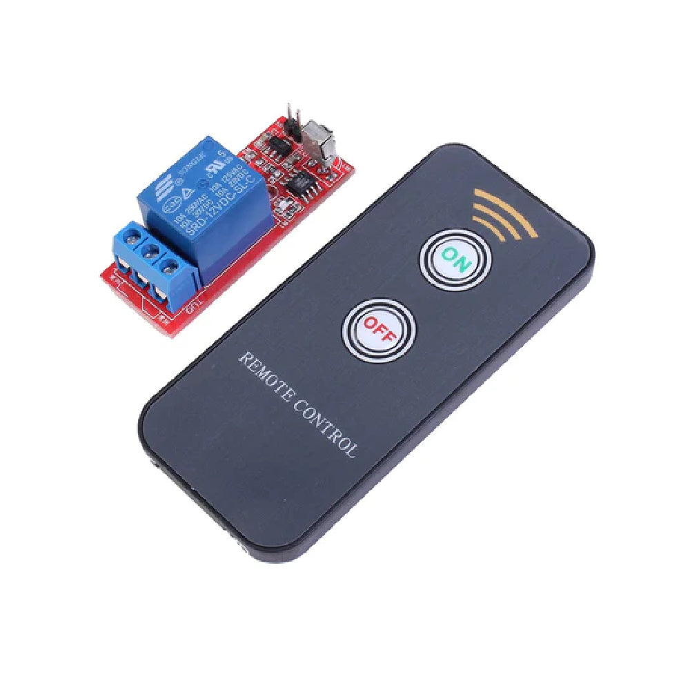 1 Channel Remote Controllor Self Lock Switch Relay Board Wireless IR Control 12V