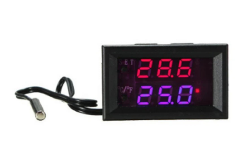 Microcomputer Adjustable Electronic Digital Temperature Thermostat Switch  DC 12V or DC 24V