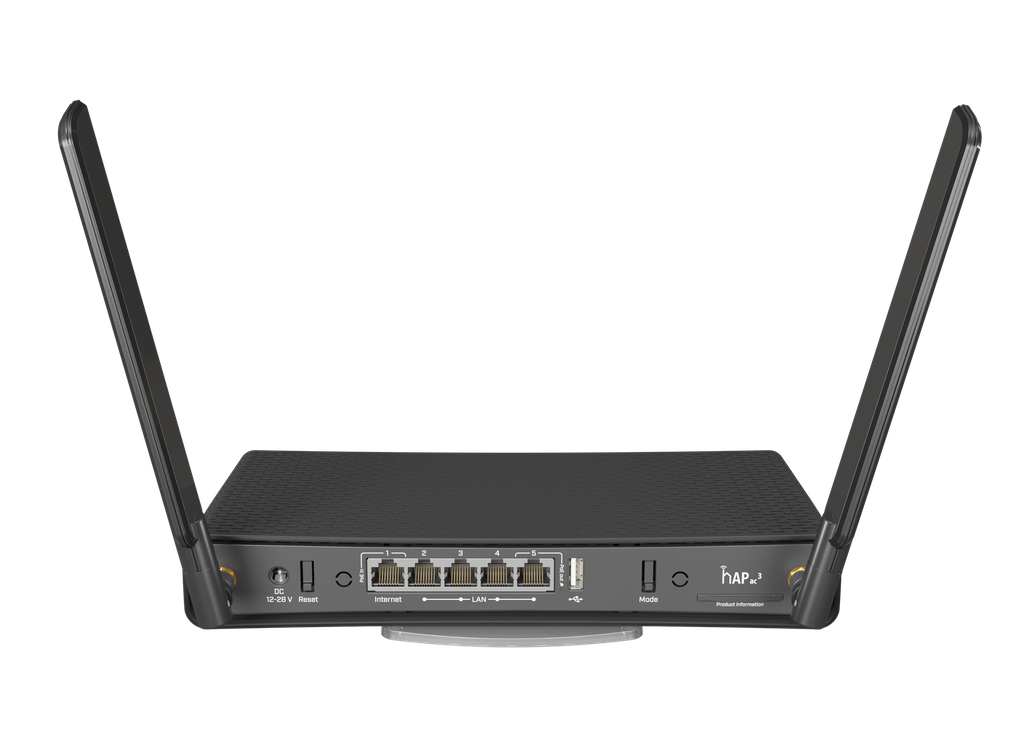 MIKROTIK hAP AC Wireless dual-band router with 5 Gigabit Ethernet ports and external high gain antenna