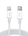UGREEN USB-C to Lightning M/M Cable Rubber Shell 2m (White)