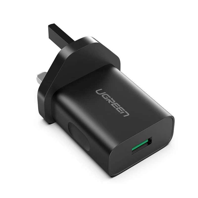 UGREEN Fast Charging Power Adapter with QC3.0 UK (Black)