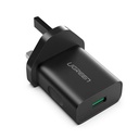 UGREEN Fast Charging Power Adapter with QC3.0 UK (Black)