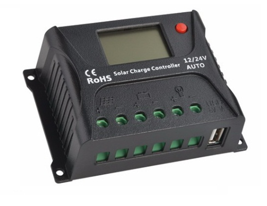 PWM charge controller 30A, 12V/24V Max solar 55V for solar system