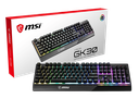 MSI VIGOR GK30 RGB Gaming Keyboard, 6-Zone RGB Lighting, Water Repellent & Splash-Proof, Mechanical-Like Plunger Switches