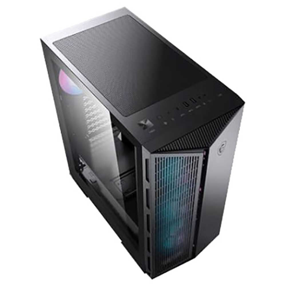 MSI MPG GUNGNIR 111R - Premium Mid-Tower Gaming PC Case - Tempered Glass Side Panel - 4 x ARGB 120mm Fans - Liquid Cooling Support up to 360mm Radiator - Two-Tone Design