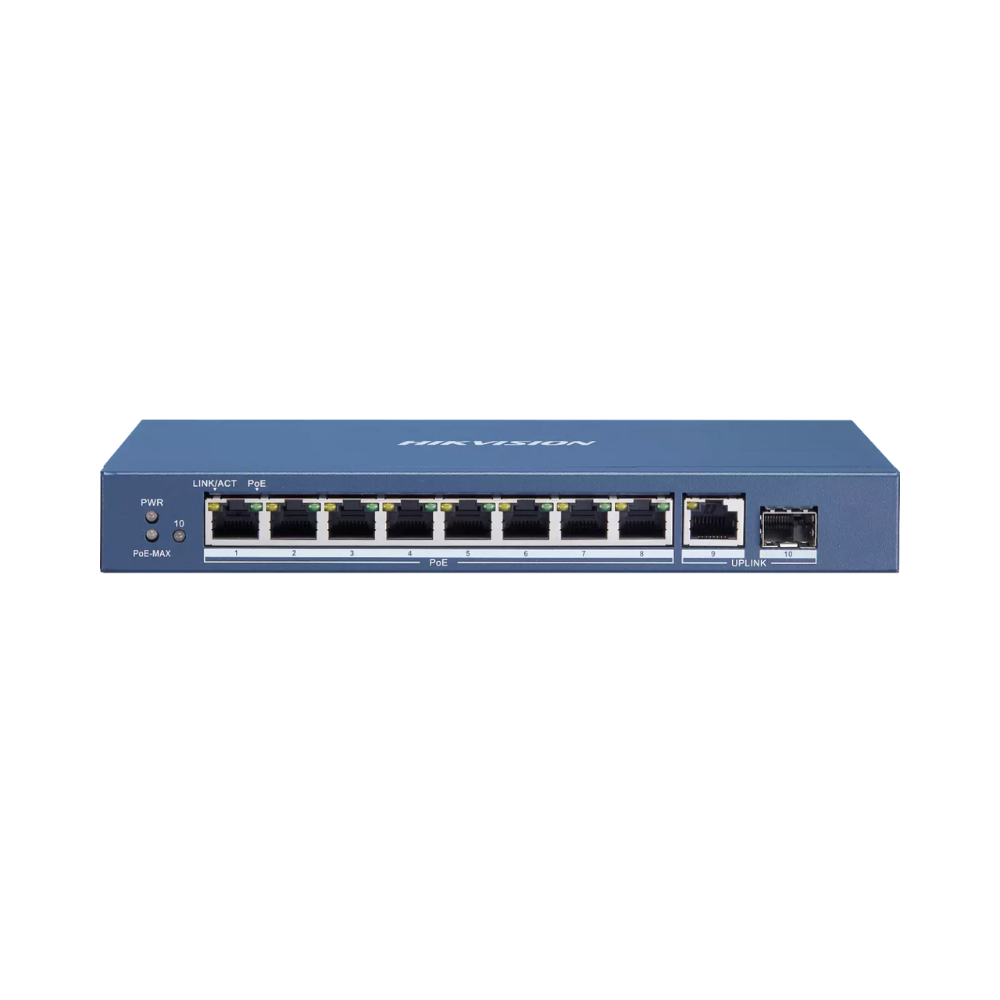 Hikvision 8 Port Gigabit Unmanaged POE Switch