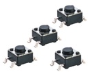 SMD 4.5*4.5mm 12VDC 50mA Tact Switch - KAN4541