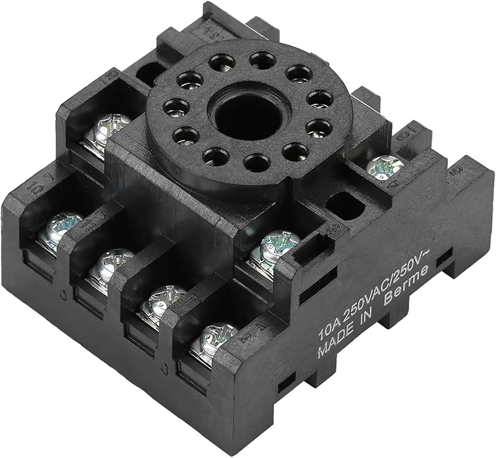 11 pin realy base  PF113A (Round Type)