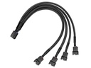 PWM Fan Splitter Cable Hub 1 to 4 Power adapter