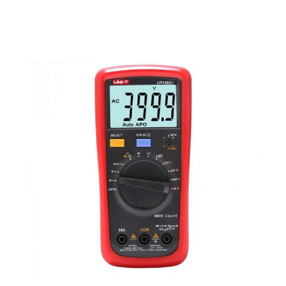 UNI T AC/DC 1000V 10A Auto Range Digital Multimeter - UT136C+