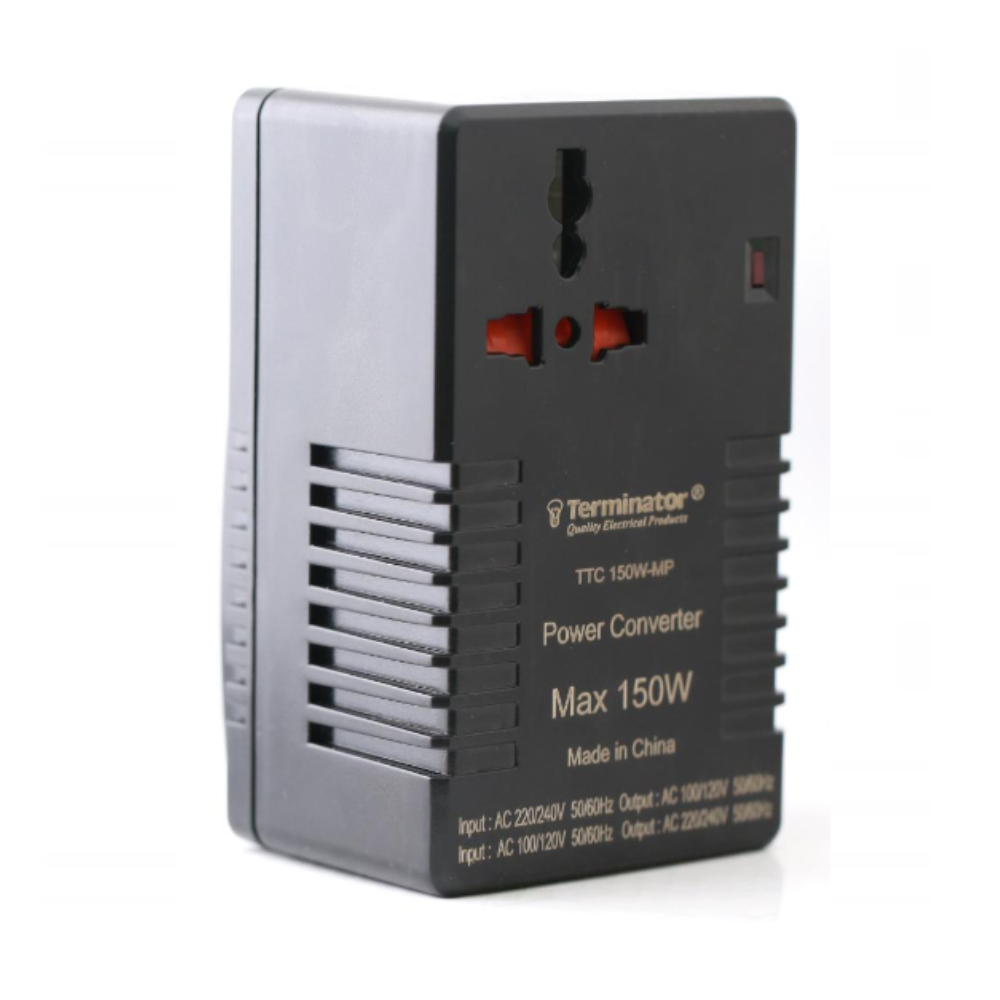 Terminator Multi Pin Travel Voltage Converter with Universal Socket (150W)