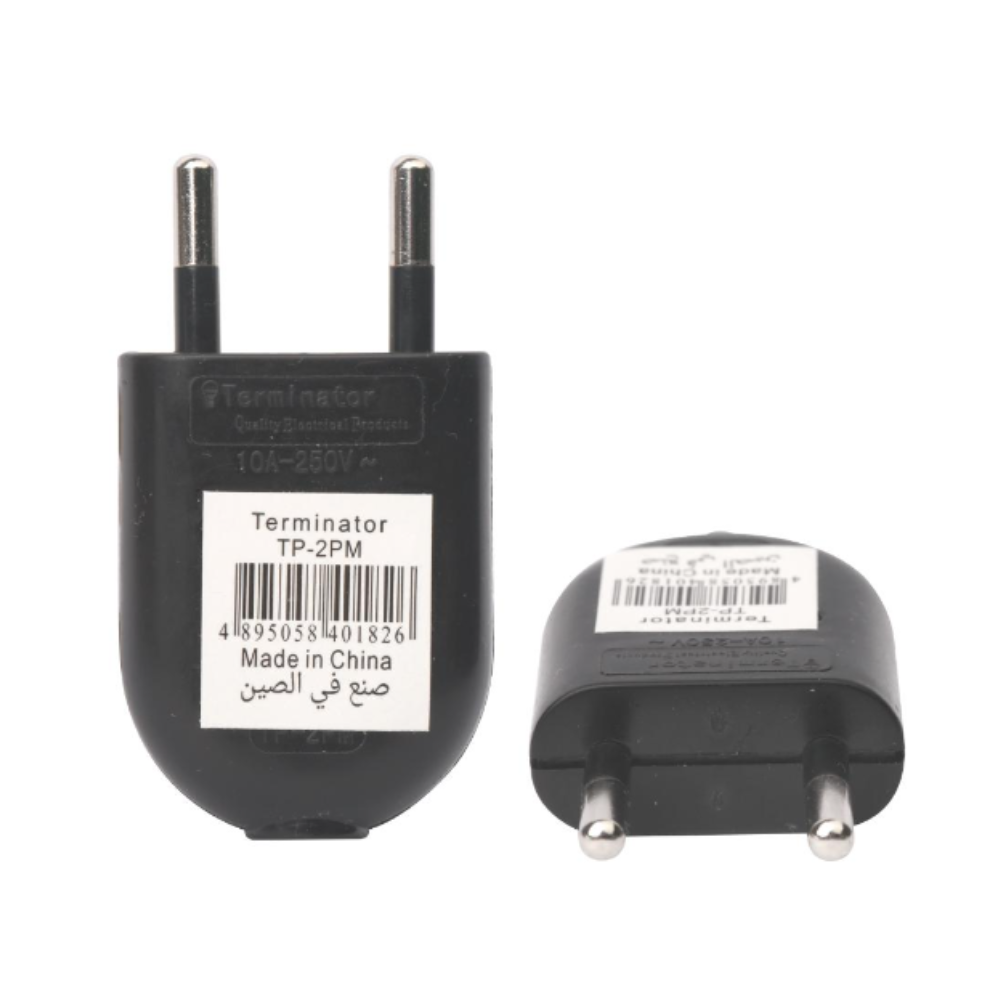 Terminator Top Plug 10A Fuse 2 Pin Plug Black