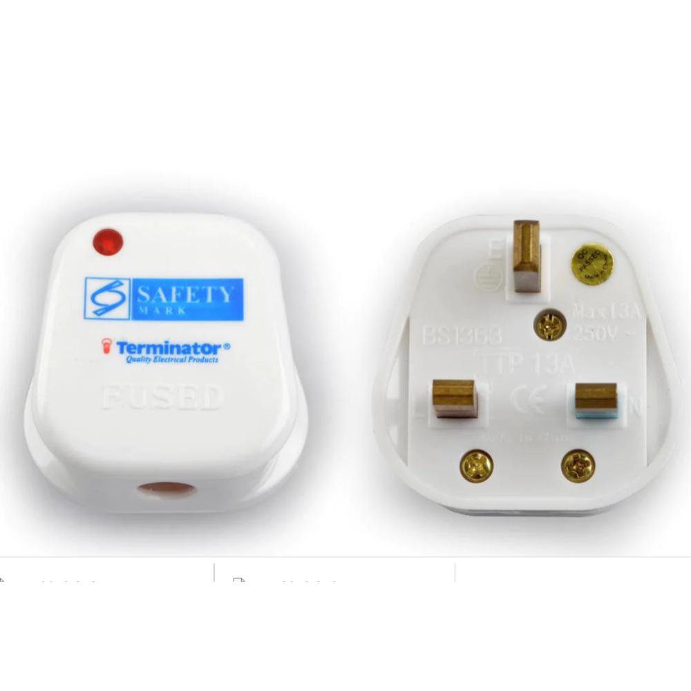 Terminator 13A UK Top Plug with Fuse and Indicator Esma & G-Mark Approved