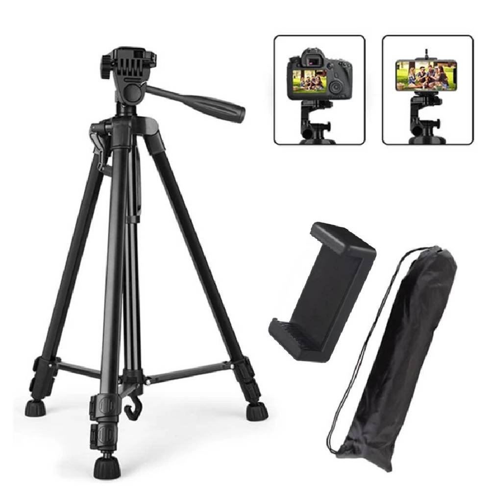 55” Aluminum Adjustable Tripod For Phones