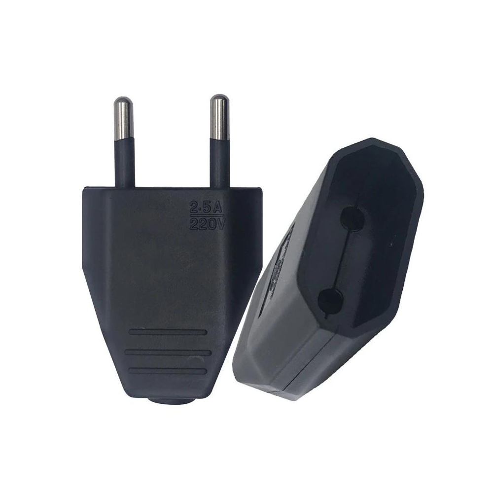 EU Wiring Plug Socket Extension Power Cable Connector Male - 2.5A