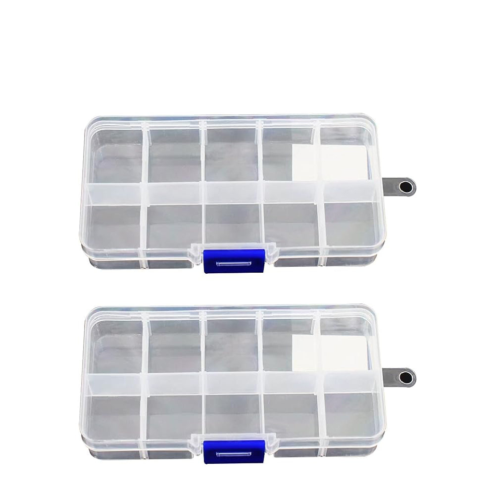 Plastic Box For Parts(13*6.5*2Size,10PCS Small Grid)