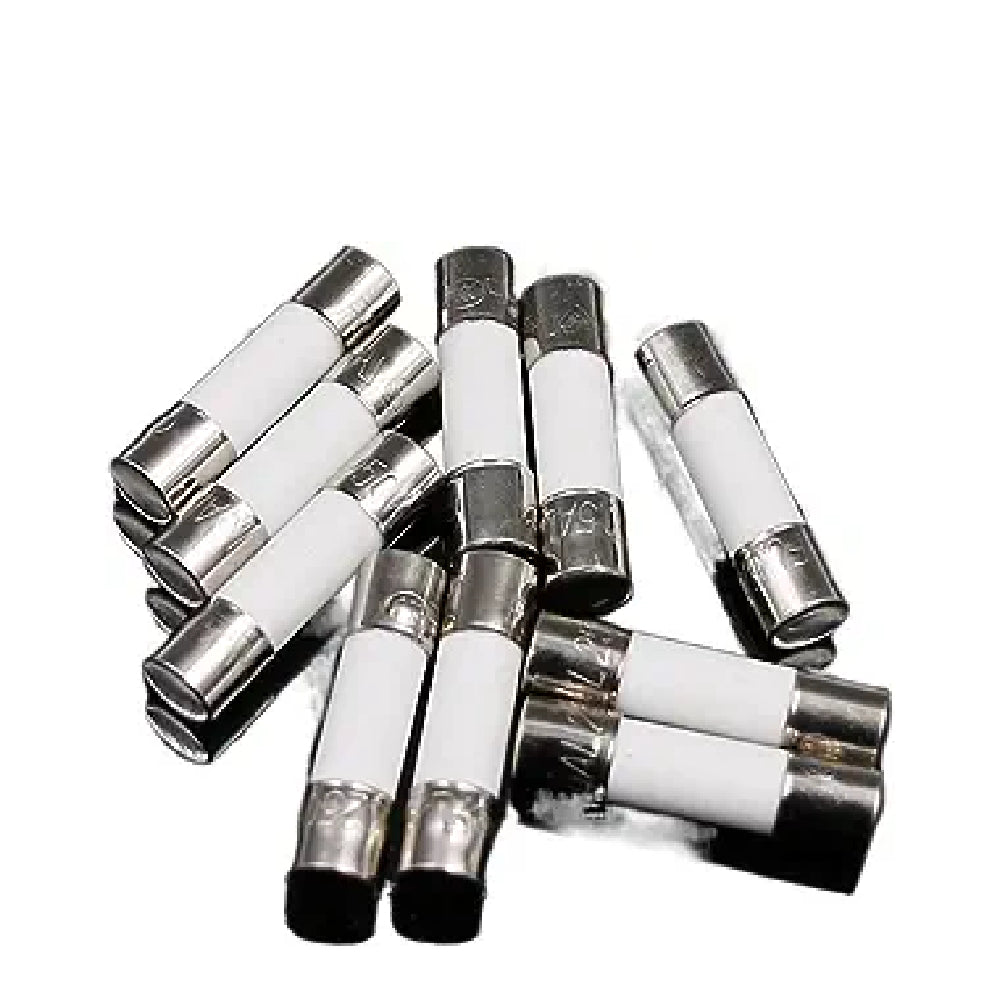 100PCS Ceramic Fuse Box 5mm x 20mm Slow Blow T 0.5A 1A 2A 3A 4A 5A 6A 8A 10A 13A 15A 20A 30A