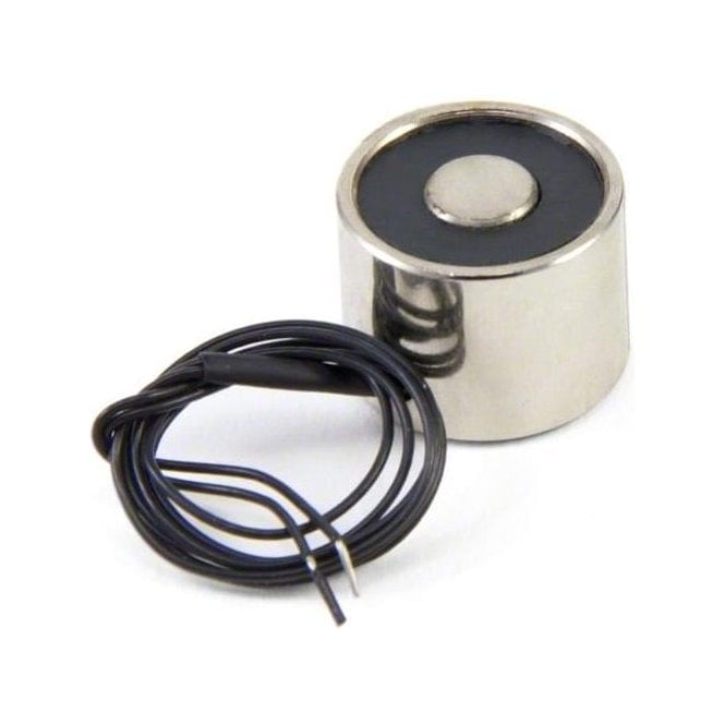 P30/25 Holding Electric Magnet , Lifting 12KG Solenoid Electromagnet DC 12V