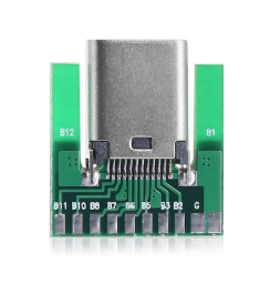 USB 3.0 To Type-C Female Socket Connector With PC Board