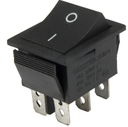 KCD4 Rocker Switch 6 Pins 16A 250V Black