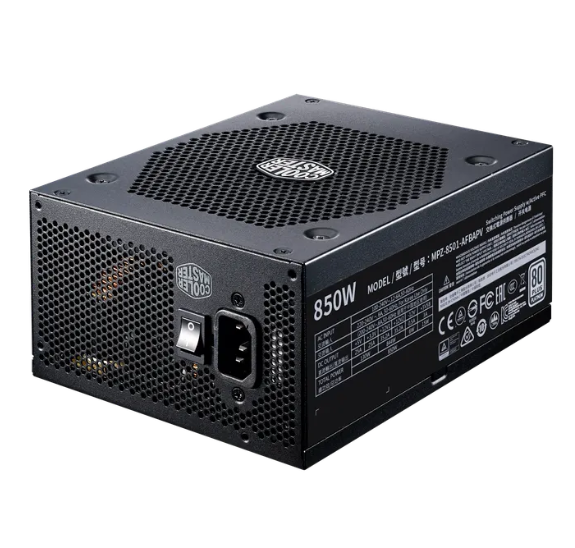 COOLER MASTER MPZ-8501-AFBAPV-UK V850 850W 80PLUS PLATINUM FULL MODULAR POWER SUPPLY