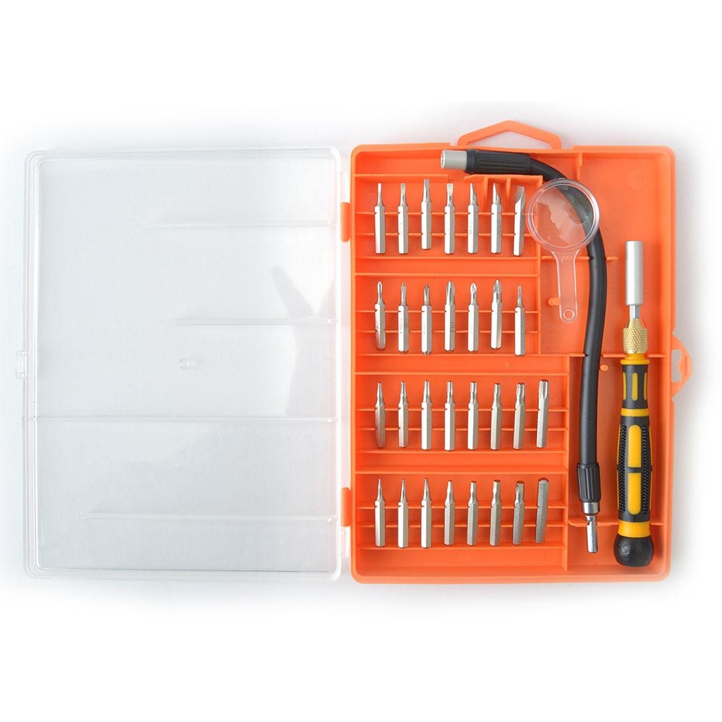 Terminator Screw Driver 33 Pcs Precision Set With 8mm Flexible Ext Shaft and Detachable Rubber Handle