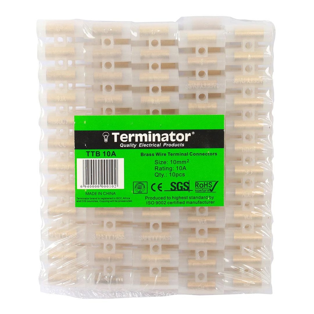 Terminal Connector Blocks 10A (10mm 12 Terminals Per Strip X 10 Strip)