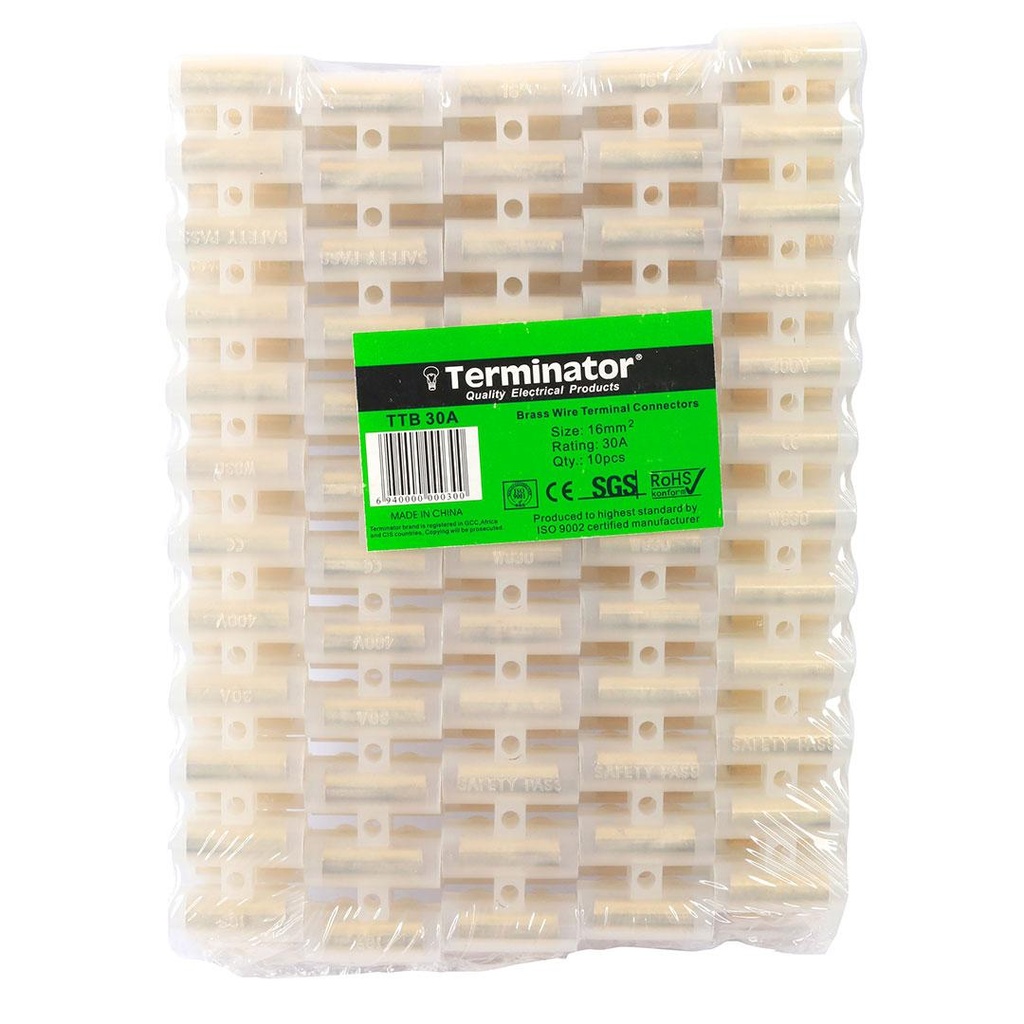 Terminal Connector Blocks 30A (16mm12 Terminals Per Strip x 10 Strips)