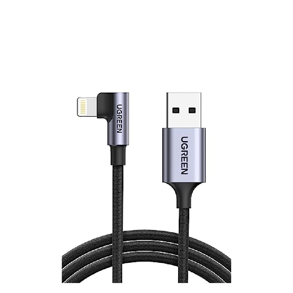 Angled Lightning To USB 2.0 A Male Cable (90°  Angle)