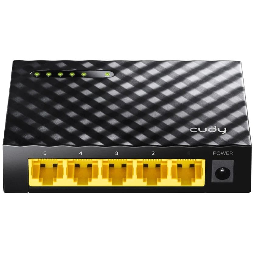 Cudy 5-Port Gigabit unmanaged Desktop Switch, 5 10/100/1000M RJ45 Port