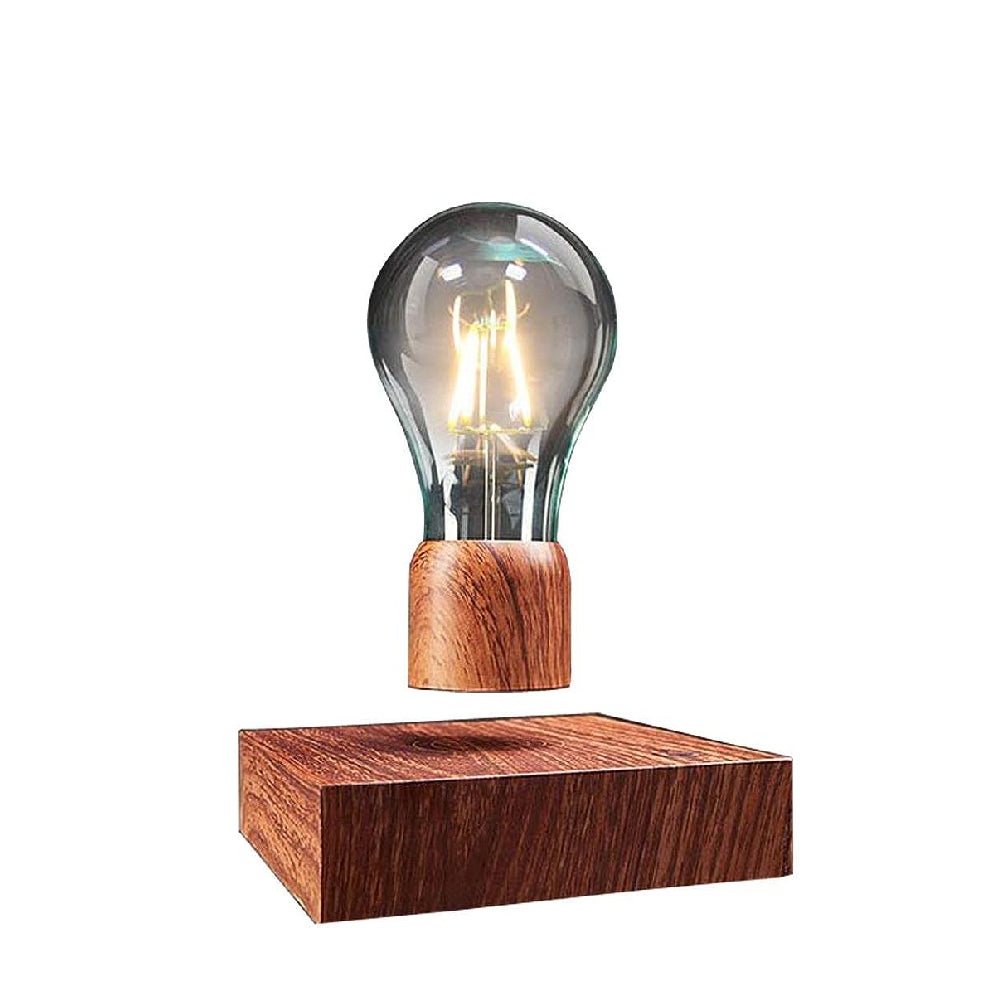 Magnetic Levitating Floating Wireless LED Light Bulb With Desk, 4.72"D x 4.72"W x 1.02"H, DC transformer (output: 12V, 1A; input: 110-240V-50/60Hz, Adapter Type: UK Plug, Base Size: Diameter 150mm, ABS Base