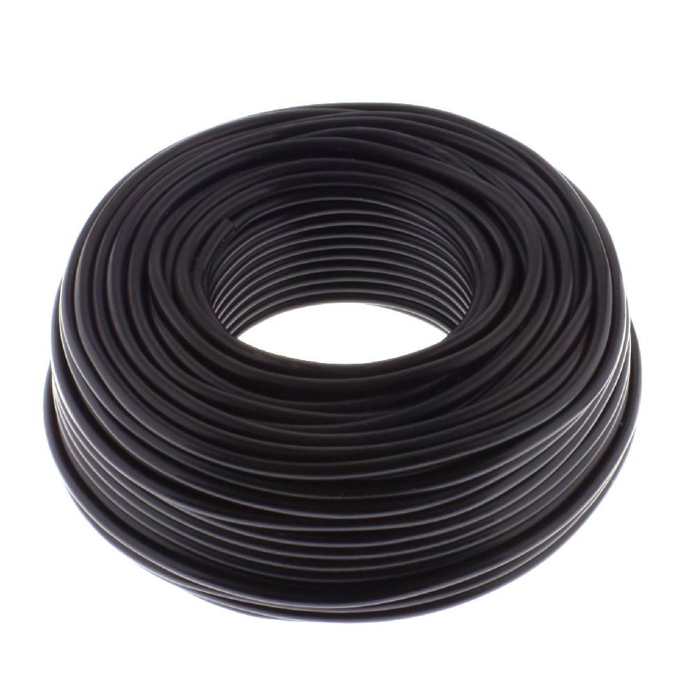 Stage Speaker Cable OD10.0MM[(190/0.12OFC)x2C +Al Foil+Yarn] Black (AI Foiled Twisted) 100m/roll