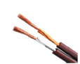 HiFi Speaker Wire (Flat Wine) 2x1.3mm2 OD4.2X8.8{(197/0.09OFC+OCC3/0.17+A l Foil)X 2F} Red PVC Jacket 100m/roll