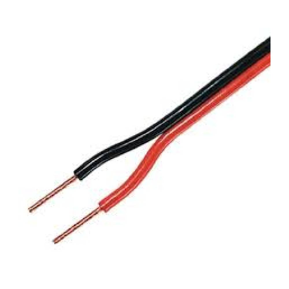 HiFi Speaker Wire (Flat Wine) 2x1.0mm2 OD4.0X8.0{(147/0.09OFC+OCC3/0.17+A l Foil) X 2F} Red PVC Jacket 100m/roll