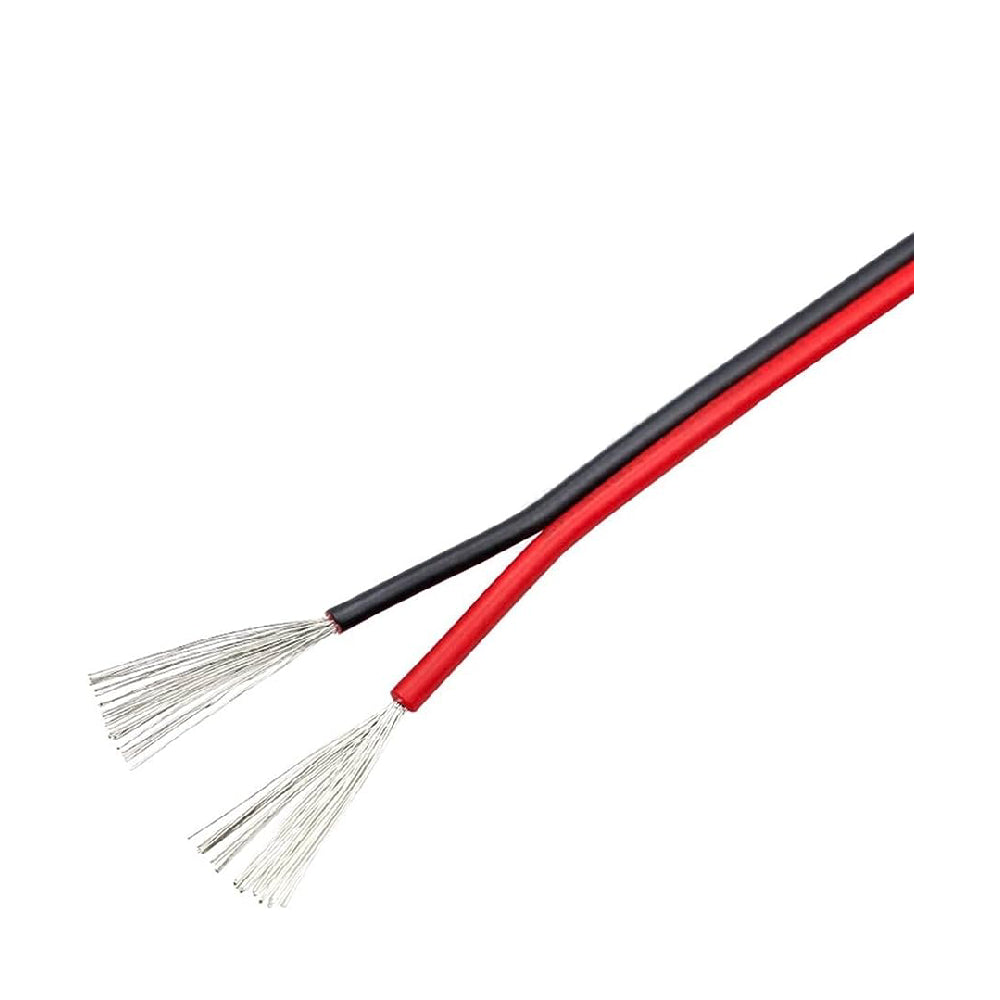 Speaker Wire 16AWG OD3.7X7.4{(48/0.17OFC) X 2} Red/Black PVC Jacket 100M/roll