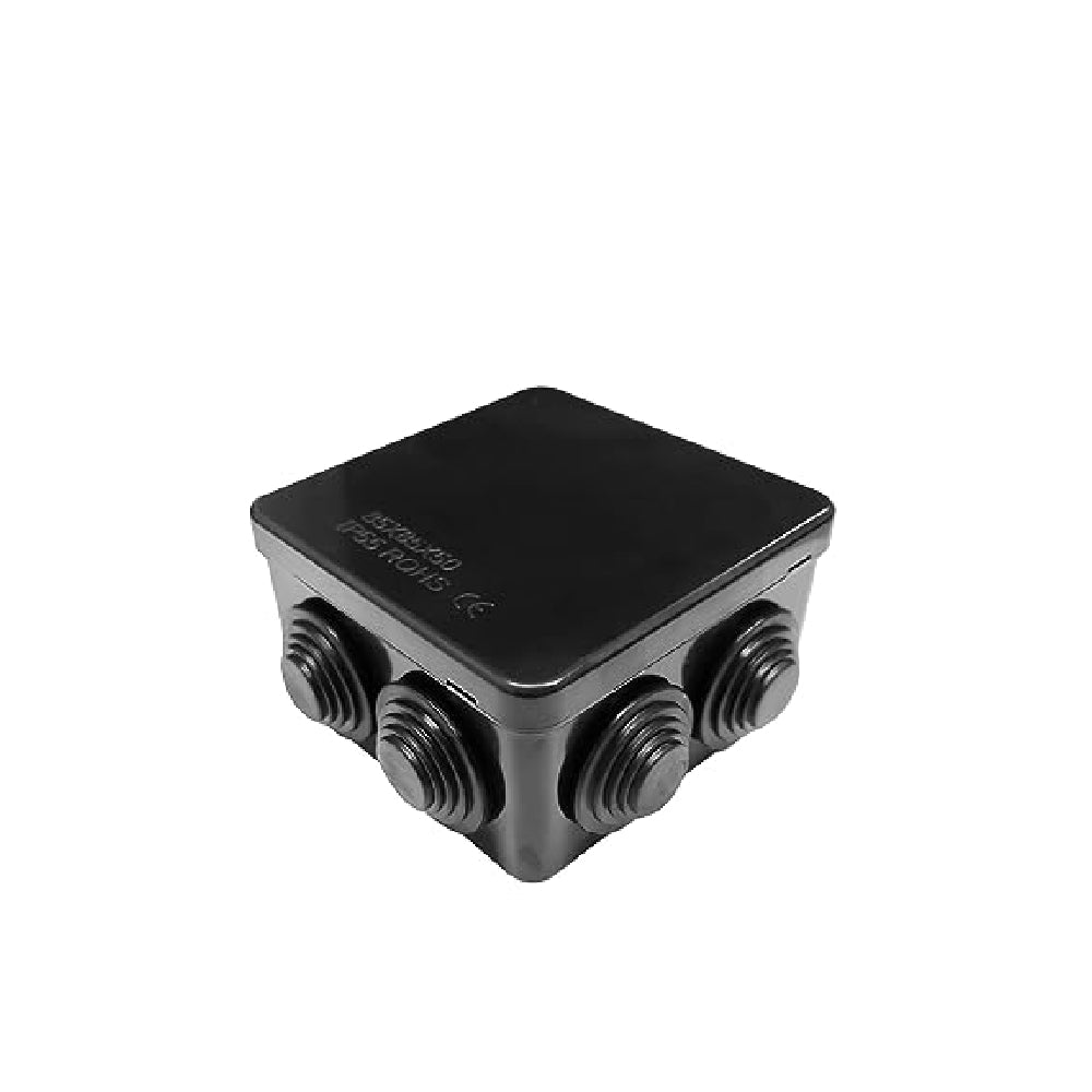 85x85x50mm IP65 Waterproof Electrical Junction Square Box. 9 Holes - 25mm