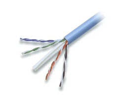 LS Cat6 SF/UTP Cable Roll PVC (CM) 4Pair Shielded 24AWG -305M - Blue