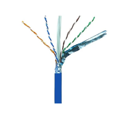 LS Cat6 S/FTP Cable Roll PVC (CM) 4 Pair 23AWG -305M- Blue