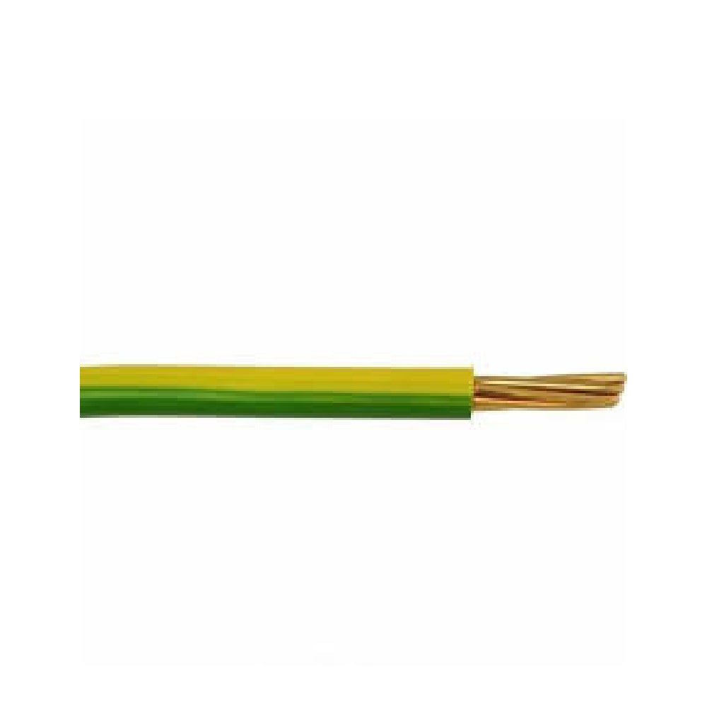 Wiring Cable - 1C x 1.5sqmm (7/0.53mm) Cu/PVC (Yellow) - 100m Coil
