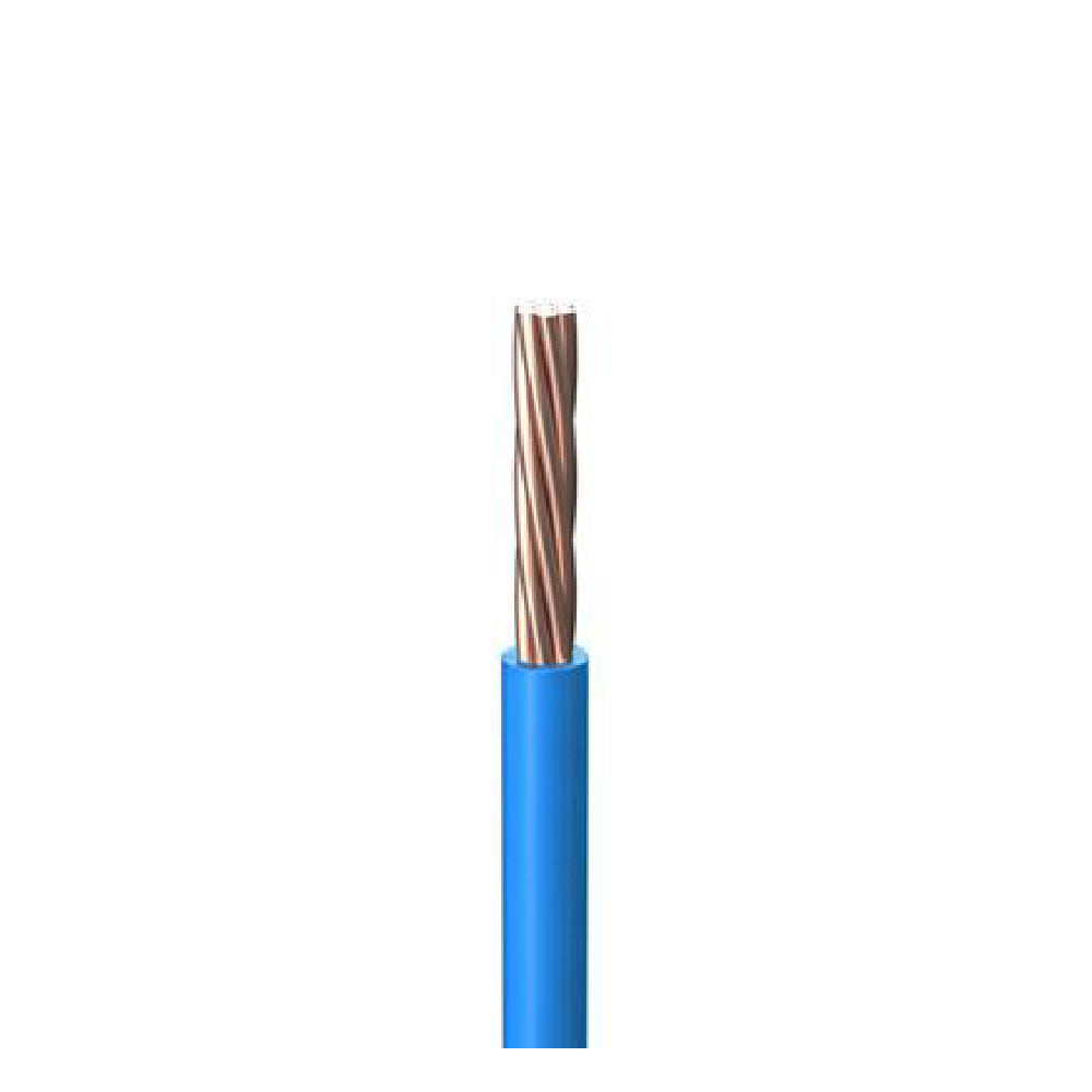 Wiring Cable - 1C x 6sqmm (7/1.04mm) Cu/PVC (Blue) - 100m Coil