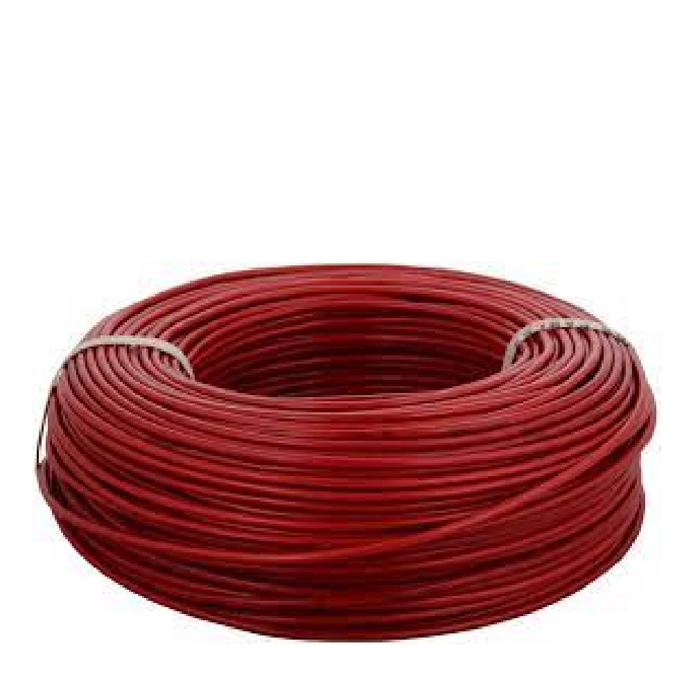 Wiring Cable - 1C x 6sqmm (7/1.04mm) Cu/PVC (Red) - 100m Coil