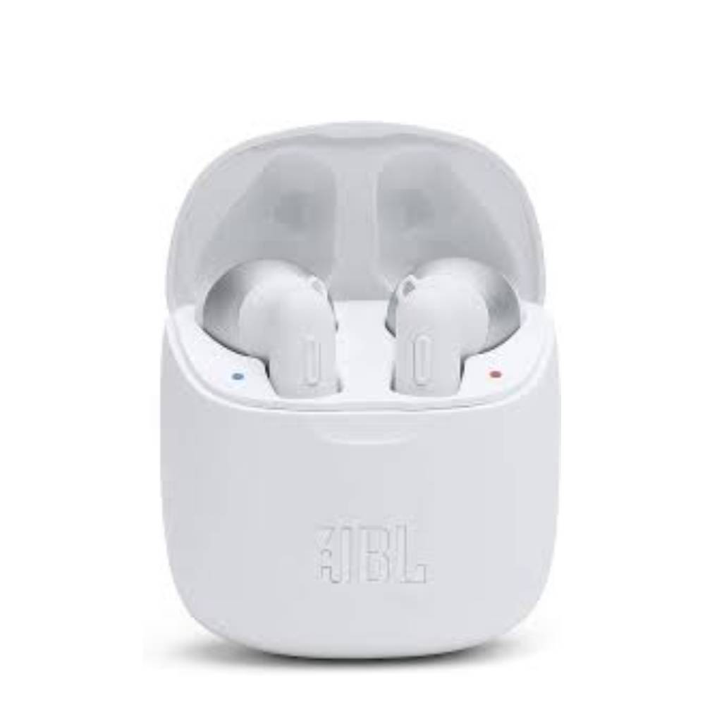 JBL Tune 225TWS True Wireless Earbud Headphones - Pure Bass Sound, Bluetooth, 25H Battery, Dual Connect, Native Voice Assistant (White)