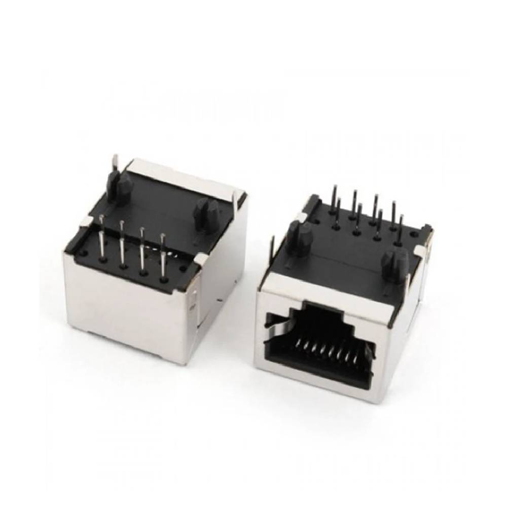 RJ45 PCB 1.5A Network Module  8Pins Connector - Black