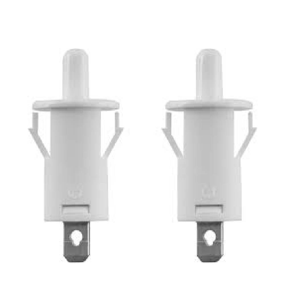 AC 250V 3A Refrigerator Cabinet Door Switch - White, 10mm