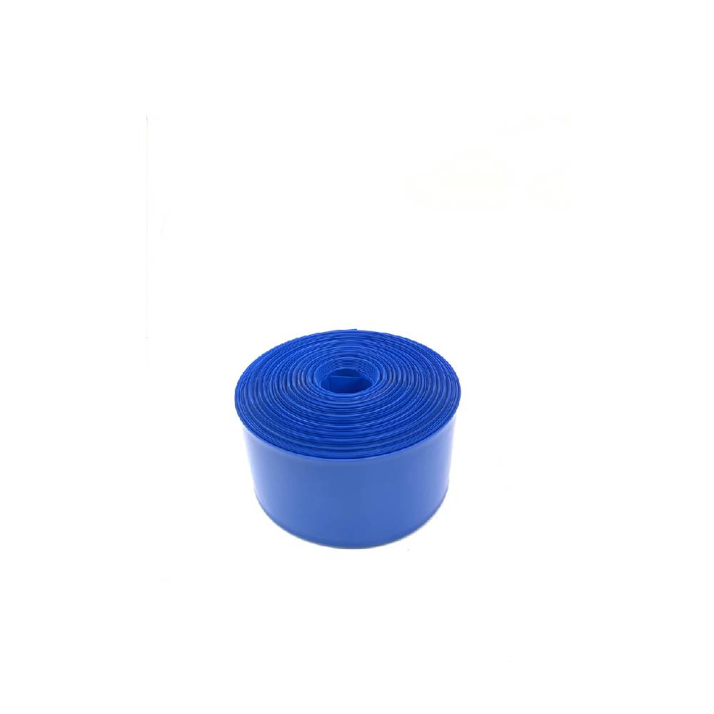 PVC Heat Shrink Wrap Tube Insulation - 80mm, Blue, 1M
